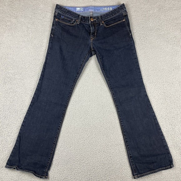 GAP Denim - Gap 1969 Womens Sexy Boot Low Rise Dark Wash Jeans Size 29/8a Measures 31x28